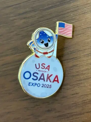 USA OSAKA EXPO 2025 핀 배지