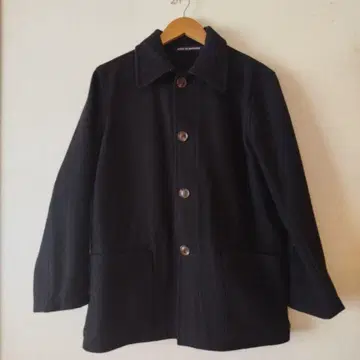 CALIBURN 잉글랜드제 멜톤 코트 울 M 사이즈 블랙