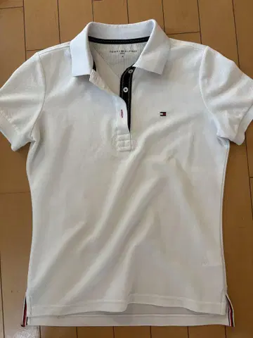 TOMMY HILFIGER 골프 피케 셔츠 M 화이트 여성용