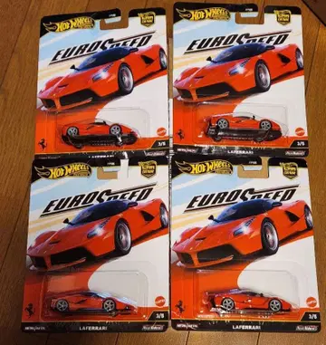 Hot Wheels EURO SPEED LaFerrari 4개 세트