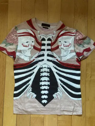 [레어] Alexander McQueen 올 패턴 T셔츠 일본풍 패턴