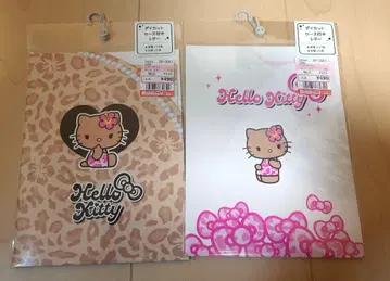 새상품 산리오 키티 일광화상 헤이세이 레오파드 무늬 갸루 레터 세트