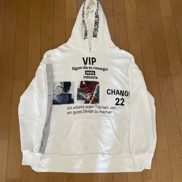 화이트 후드티 VIP 디자인