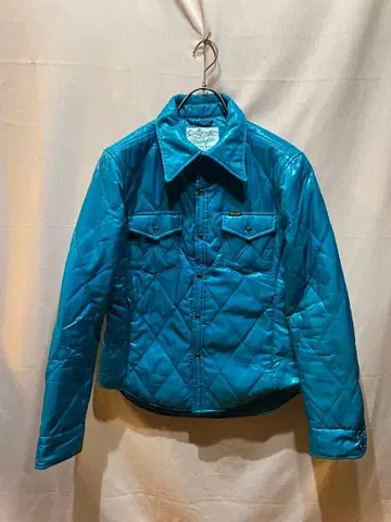 랭글러 퀼팅 웨스턴 셔츠 자켓 터콰이즈