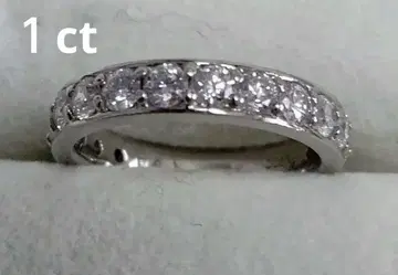 플라티나 1ct 다이아몬드 이터니티 반지