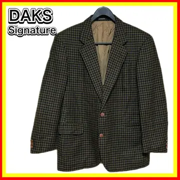 L DAKS Signature 테일러드 자켓 긴팔 캐시미어 100%