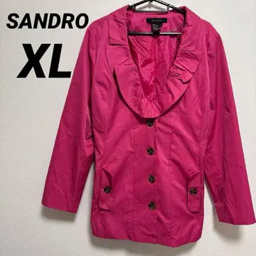 SANDRO 핑크 자켓 XL