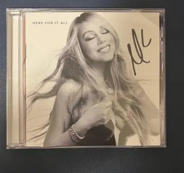머라이어 캐리 Here for it all 사인 포함 CD
