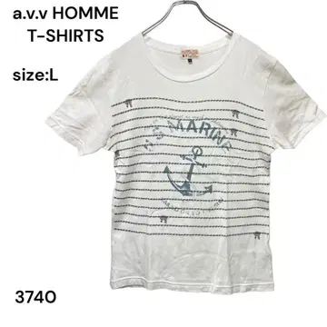 아베베옴 a.v.v HOMME 셔츠 상의 반팔 L 세련된