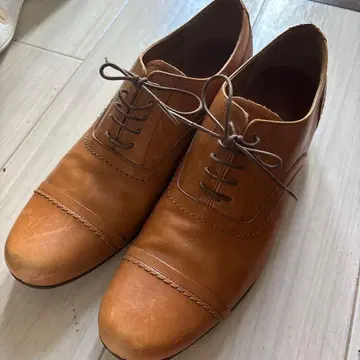 쇼세 브라운 레이스업 슈즈