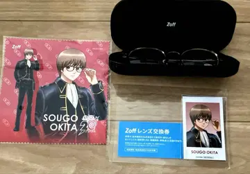 Zoff 은혼 오키타 소고 모델 안경 클리너, 스티커