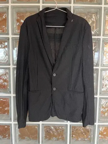 ZARA 블랙 메쉬 테일러드 자켓 EUR 46 USA 36