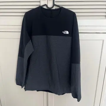 THE NORTH FACE 긴팔 티셔츠 블랙/그레이