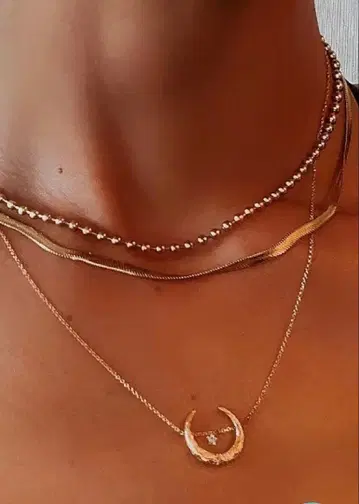 iriebeach 하와이안 주얼리 달 모티브 목걸이