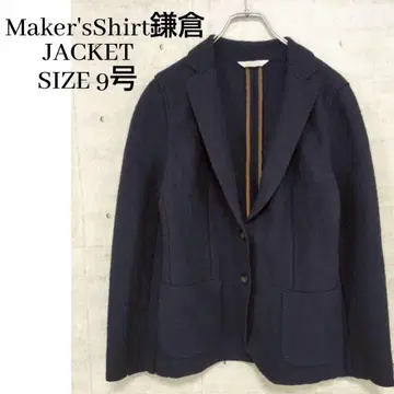 Maker's Shirt 가마쿠라 자켓 울 레이온 네이비 9호