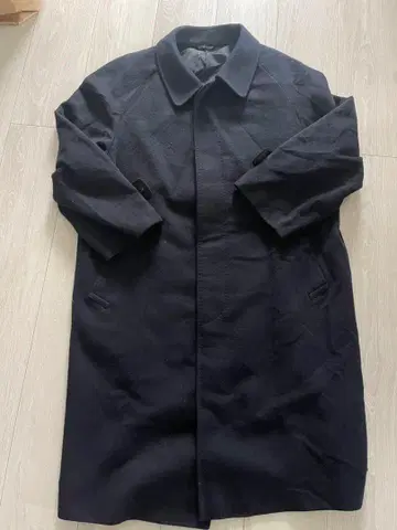 캐시미어 100% 네이비 스텐카라 코트