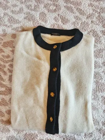 VERMEIL par iena 바이컬러 캐시미어 가디건 니트
