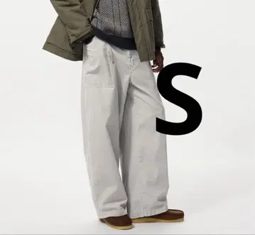유니클로 x JW ANDERSON 코듀로이 워크 팬츠 그레이 S