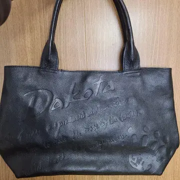 Dakota 블랙 가죽 토트백
