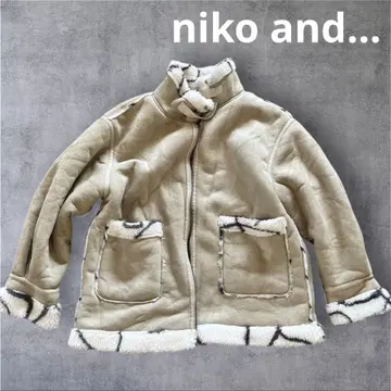 niko and - 베이지 플리스 자켓 여성용