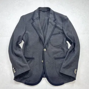 URBAN RESEARCH 파이핑 저지 블레이저 은색 버튼 그레이 M