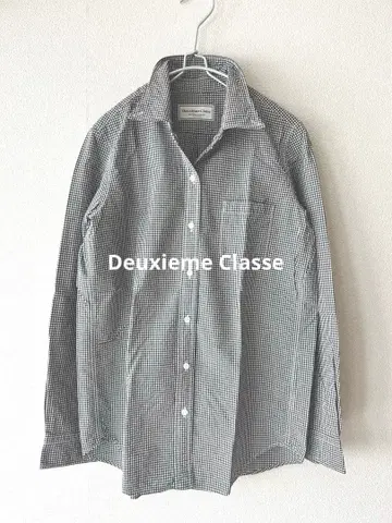 Deuxieme Classe 깅엄 체크 셔츠 버튼 다운