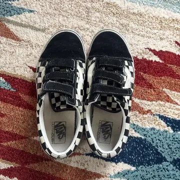 Vans 체커 패턴 스니커즈 벨크로