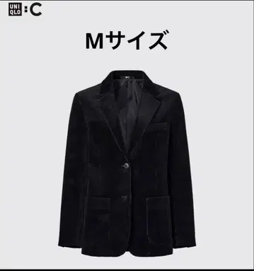 블랙 코듀로이 테일러드 자켓
