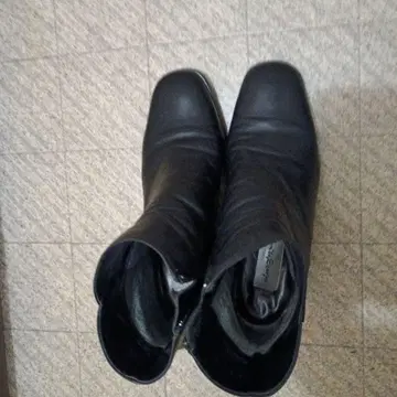 Saburo Sogyo 블랙 가죽 숏부츠