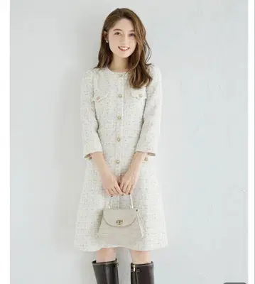 [ 새상품 ] tocco closet 트위드 원피스