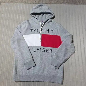 TOMMY HILFIGER 컬러 블록 후드티 XL