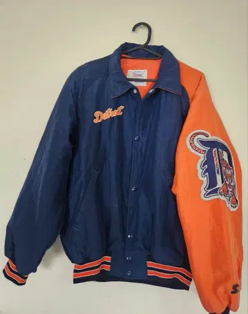 90s 빈티지 디트로이트 타이거즈 바시티 자켓 아메리칸 사이즈 S