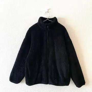 [유니클로] 퍼리 플리스 풀집 자켓 하이넥 포켓 있음 XL