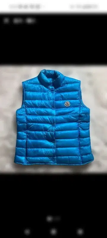 MONCLER 퀼팅 베스트 파랑