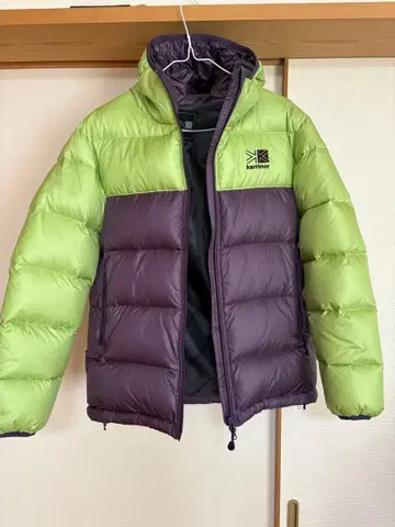 칼리머 karrimor 후드 부착 다운 자켓 옅은 그린 퍼플