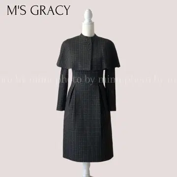 M'S GRACY 케이프 포함 트위드 원피스