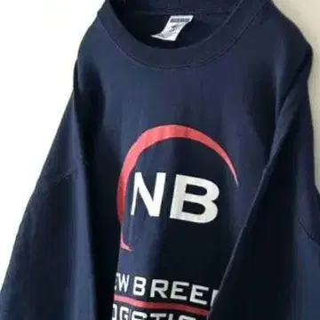 저지즈 NB NEW BREED 맨투맨 L 네이비 색 구제 의류
