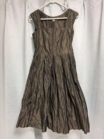 H.P.France io 브라운 무릎 기장 원피스 [ 이탈리아제 ]