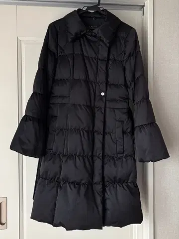 에포카 블랙 다운 자켓 벨트 포함