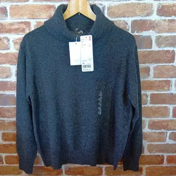 UNIQLO 캐시미어 스웨터 XL 다크 그레이 XL 택 포함