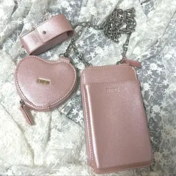 FURFUR 3SET 멀티 숄더 스마트폰 숄더 핑크