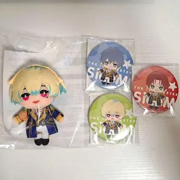 SideM 세가 럭키 쿠지 하나조노 모모토 봉제 인형 캔뱃지