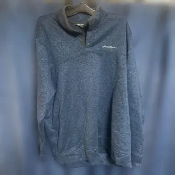 Eddie Bauer 하프 지퍼 트레이닝복 다크 블루 스냅 t