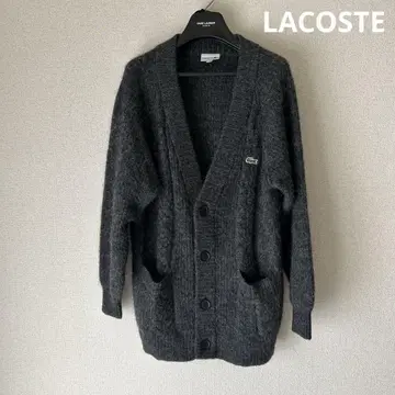 새상품급 LACOSTE 라코스테 로우 게이지 오버 니트 가디건 남성용