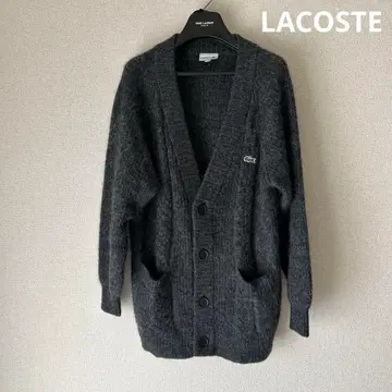 새상품급 LACOSTE 라코스테 로우 게이지 오버 니트 가디건 남성용