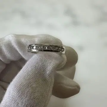 AGATHA 아가타 실버 다이아몬드 부착 실버 반지 약 13.5호
