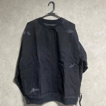 ZARA 데님 데미지 맨투맨 L