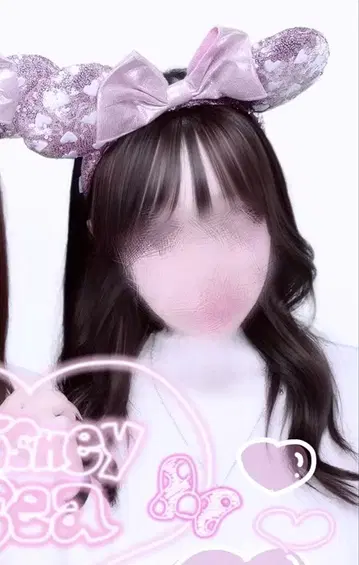 디즈니 머리띠 미니 핑크