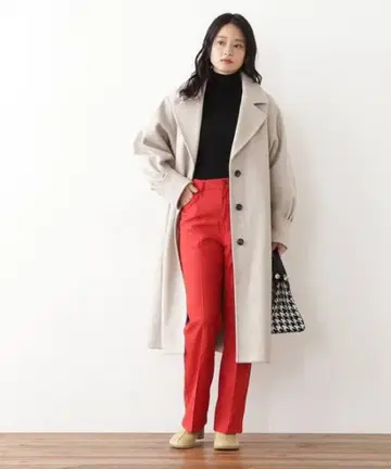턱 쓰리 체스터 코트 N 내추럴 뷰티 베이직 S 사이즈