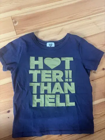HOTTER THAN HELL 반팔 T셔츠 네이비